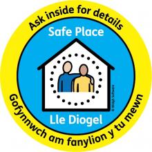 Logo cynllun Lleoedd Diogel